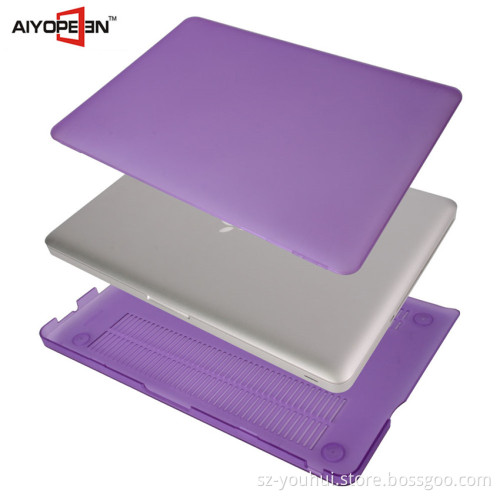 Rubber Coating Plastic Smart Cover Case for Macbook Matte Hard Case Cover for Apple Macbook pro 15.4 inch with 10 colors